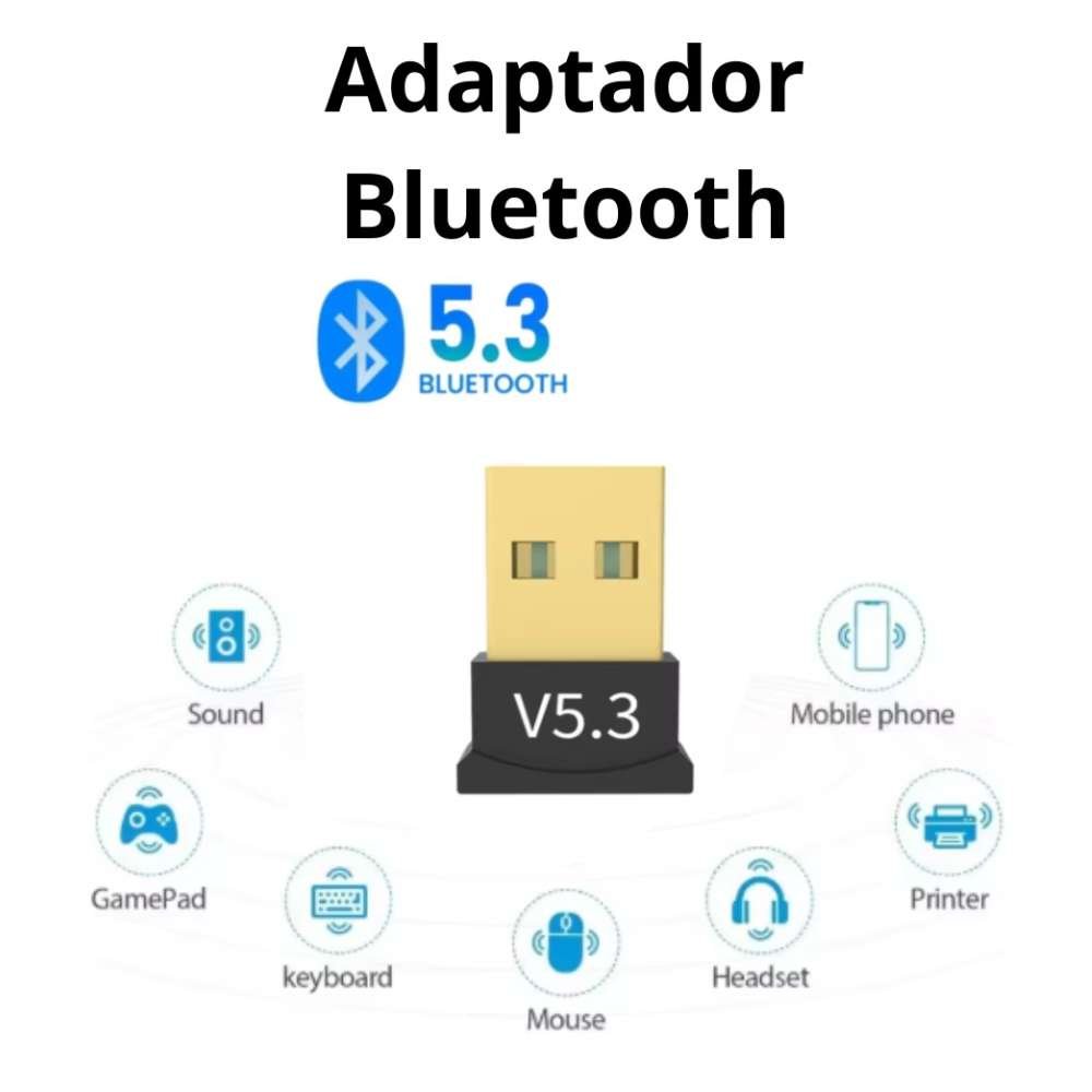 Adaptador USB Bluetooth 5.3