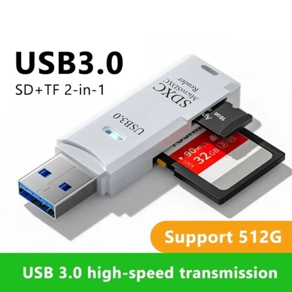 Lector USB 3.0 de Tarjeta SD y Micro SD