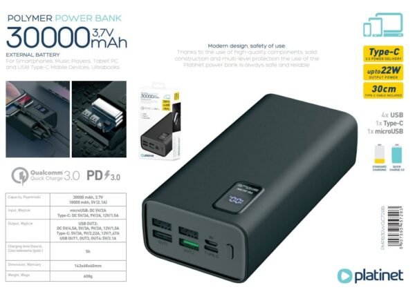 PLATINET POWERBANK 30000mAh PLATINET POWERBANK 30000mAh