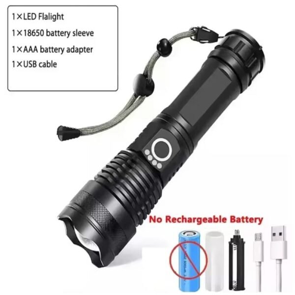 Linterna Led XHP100 de Alta Potencia Linterna Led XHP100 de Alta Potencia