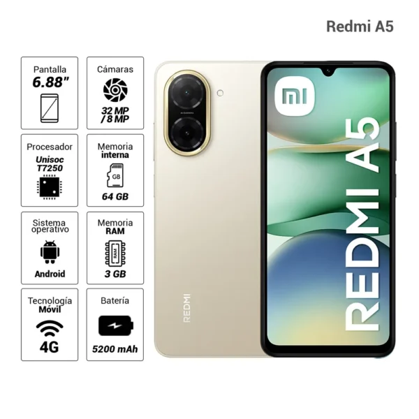 Xiaomi-Redmi-A5-4G-64GB-3GB-RAM-dorado_1 Xiaomi Redmi A5 3/64GB